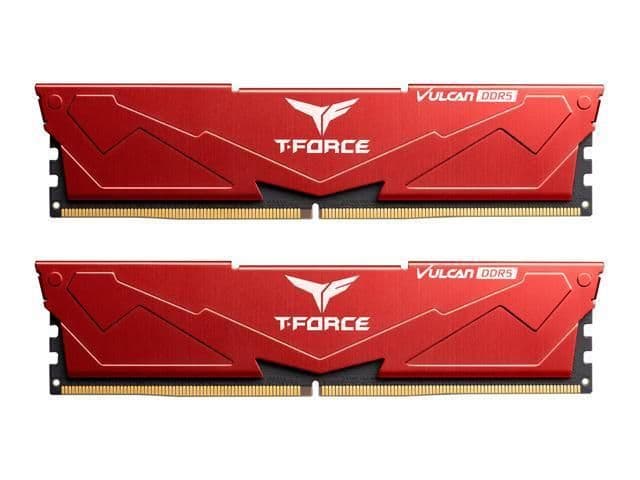 TEAMGROUP T-Force Vulcan Red DDR5-6000 CL38 64GB (2x32GB) image
