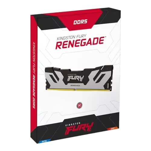 Kingston Fury Renegade RGB Silver / Black DDR5-6400 CL32 48GB (1x48GB) image