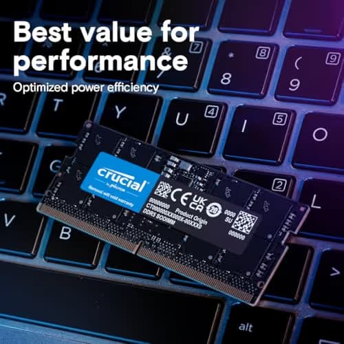 Crucial CT16G56C46S5 Black SODIMM DDR5-5600 CL46 16GB (1x16GB) image