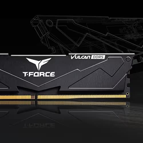 TEAMGROUP T-Force Vulcan Black DDR5-6000 CL38 64GB (2x32GB) image