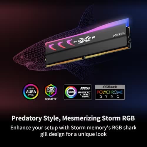 Silicon Power XPOWER Storm RGB Black DDR5-6400 CL32 64GB (2x32GB) image