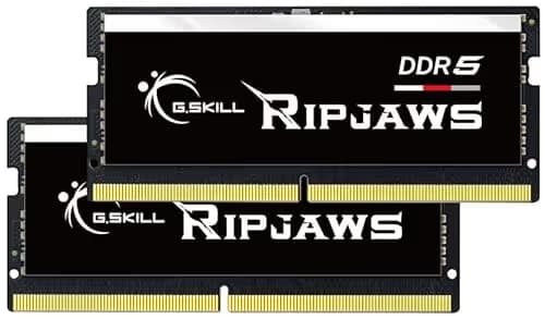 G.Skill Ripjaws Black / Silver DDR5-4800 SODIMM CL40 32GB (2x16GB) image