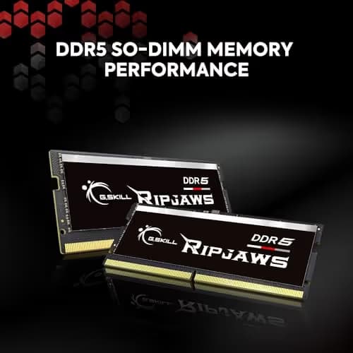 G.Skill Ripjaws Black / Silver DDR5-4800 SODIMM CL40 32GB (2x16GB) image