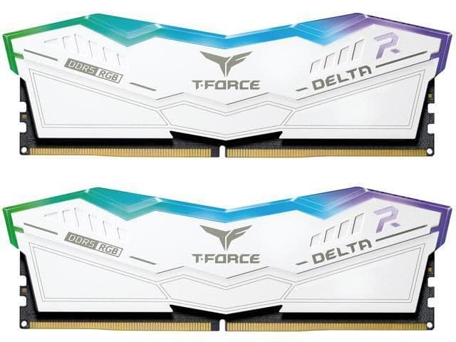 TEAMGROUP T-Force Delta RGB White DDR5-5600 CL38 32GB (2x16GB) image