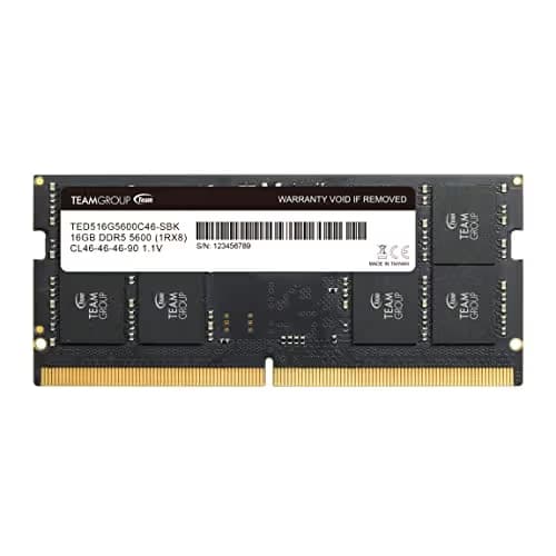 TEAMGROUP Elite Black SODIMM DDR5-5600 CL46 16GB (1x16GB) image
