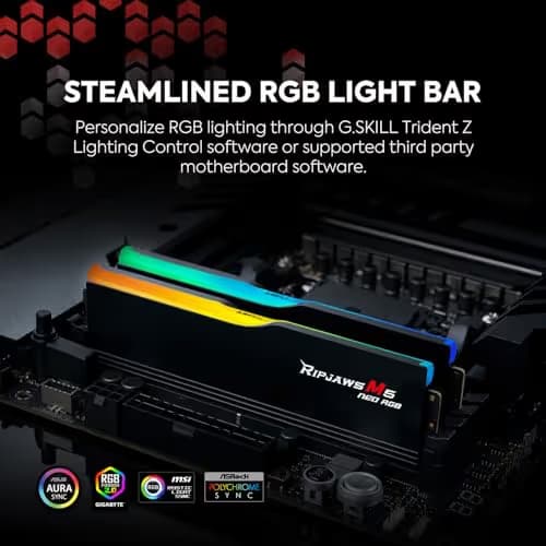 G.Skill Ripjaws M5 Neo RGB White DDR5-6000 CL36 32GB (2x16GB) image