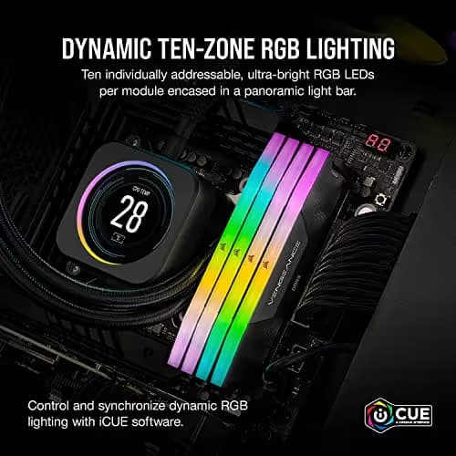 Corsair Vengeance RGB Black DDR5-6800 CL40 32GB (2x16GB) image