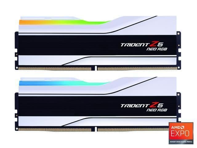 G.Skill Trident Z5 Neo RGB Matte White DDR5-6000 CL26 64GB (2x32GB) image