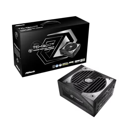 ASRock Taichi TC-1300T Black / Silver 1300W Fully Modular 80+ Titanium Certified ATX main image