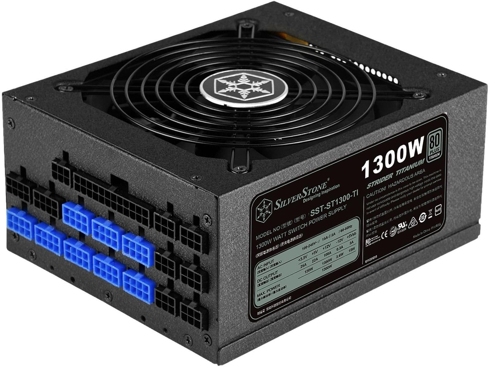 Silverstone Strider Titanium 1300W Fully Modular 80+ Titanium Certified image