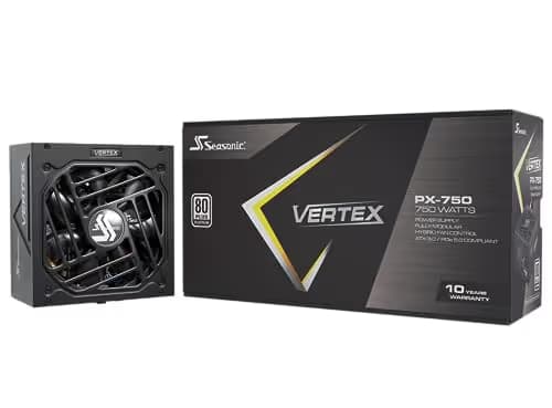 SeaSonic VERTEX PX-750 Black / Silver 750W Fully Modular 80+ Platinum Certified main image