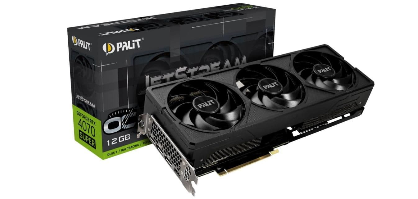 Palit JetStream OC GeForce RTX 4070 SUPER 12GB GDDR6X Black main image