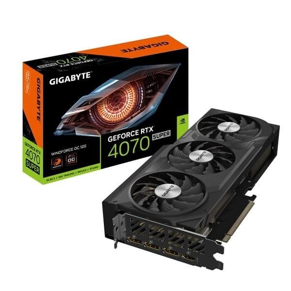 Gigabyte GeForce RTX 4070 SUPER WINDFORCE OC 12GB GDDR6X Black image