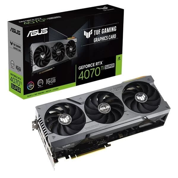 Asus TUF GAMING GeForce RTX 4070 Ti SUPER 16GB GDDR6X Black image
