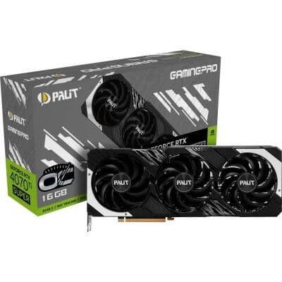 Palit GeForce RTX 4070 Ti SUPER GamingPro OC 16GB GDDR6X Black / Silver image