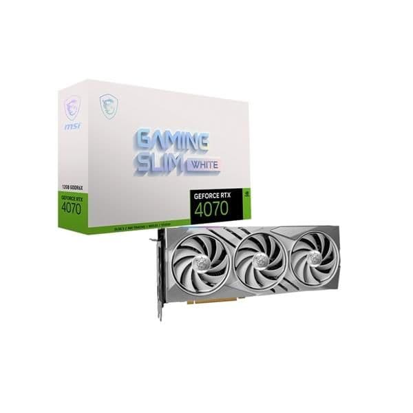 MSI GAMING SLIM GeForce RTX 4070 12GB GDDR6X White image