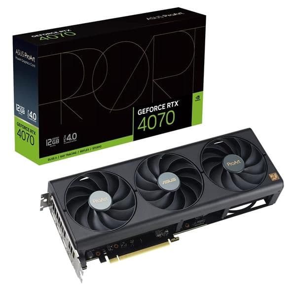 Asus ProArt GeForce RTX 4070 12GB GDDR6X Black main image