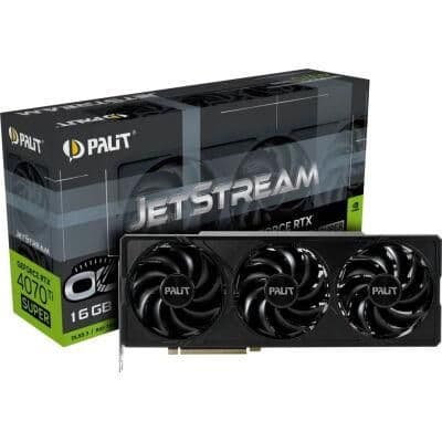 Palit JetStream OC GeForce RTX 4070 Ti SUPER 16GB GDDR6X Black image