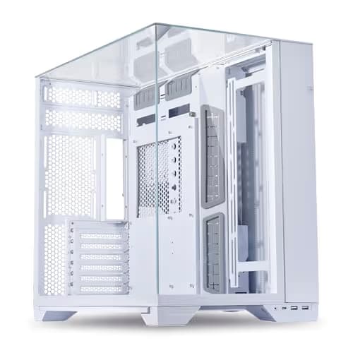 Lian Li O11 Vision ATX Mid Tower White Tempered Glass Side Panel image