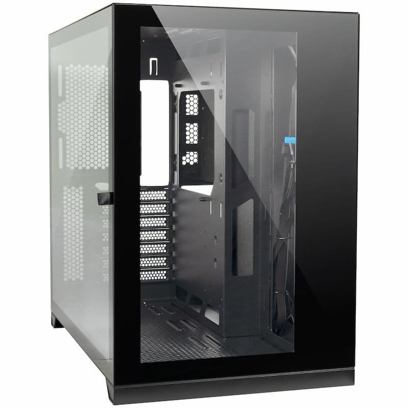 Inter-Tech C-703 Vision ATX Mid Tower Black Tempered Glass Side Panel image