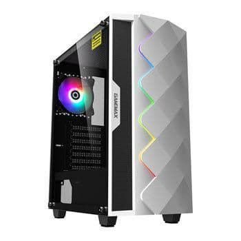 GameMax White Diamond ARGB ATX Mid Tower White / Black with Tempered Glass Side Panel and USB 3.2 Gen 1 Type-A, USB 2.0 Type-A main image