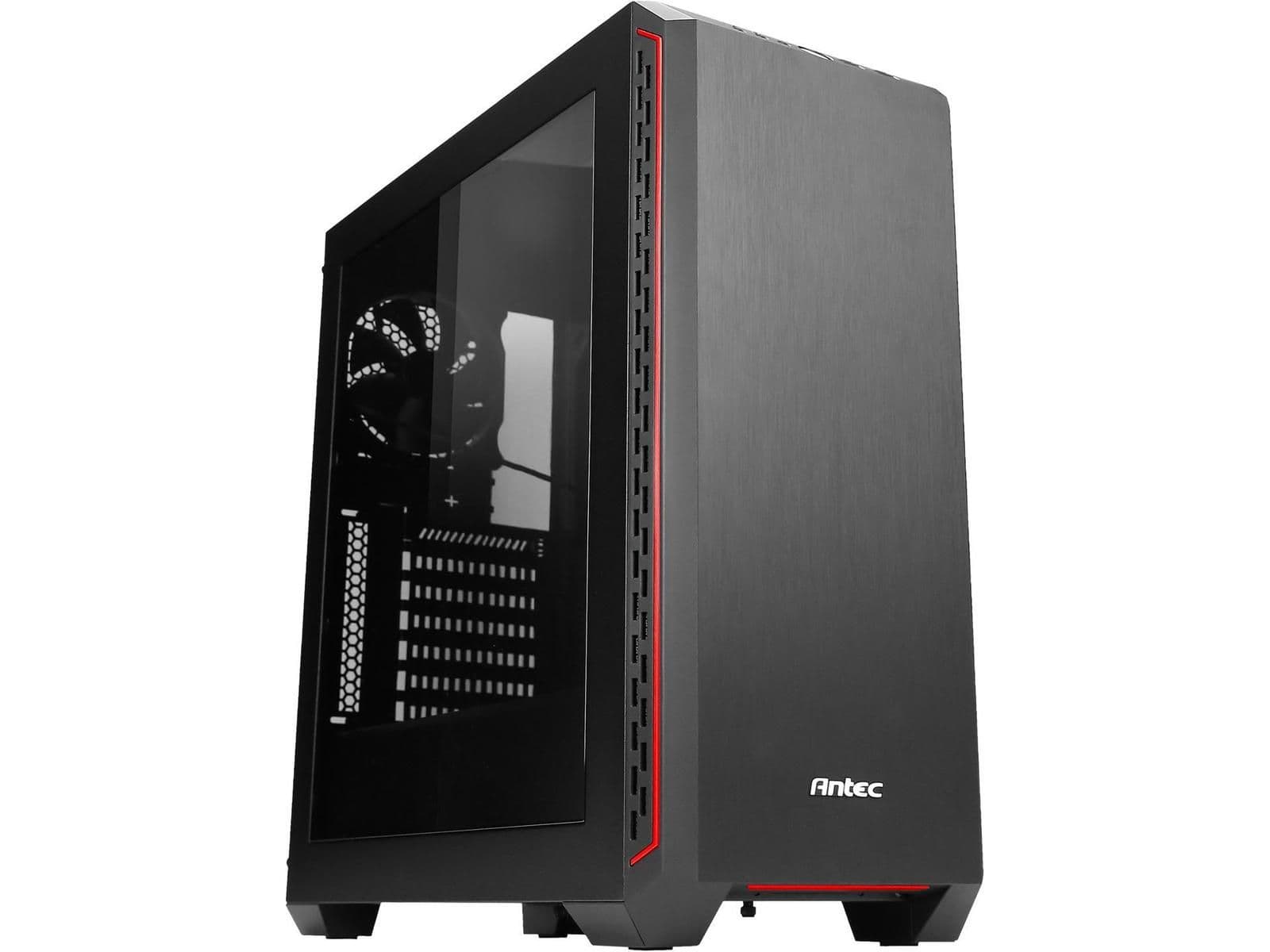 Antec P7 ATX Mid Tower Black / Red Acrylic Side Panel image