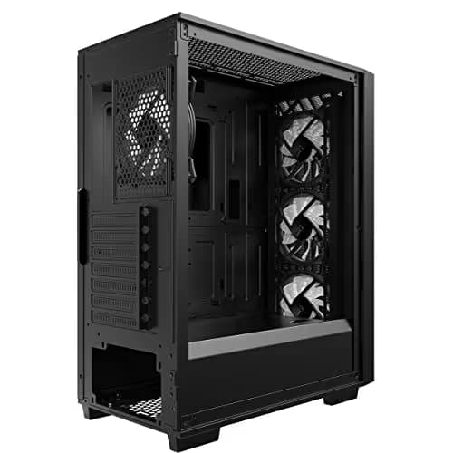 CiT Blade ATX Mid Tower Black Tempered Glass Side Panel ARGB image
