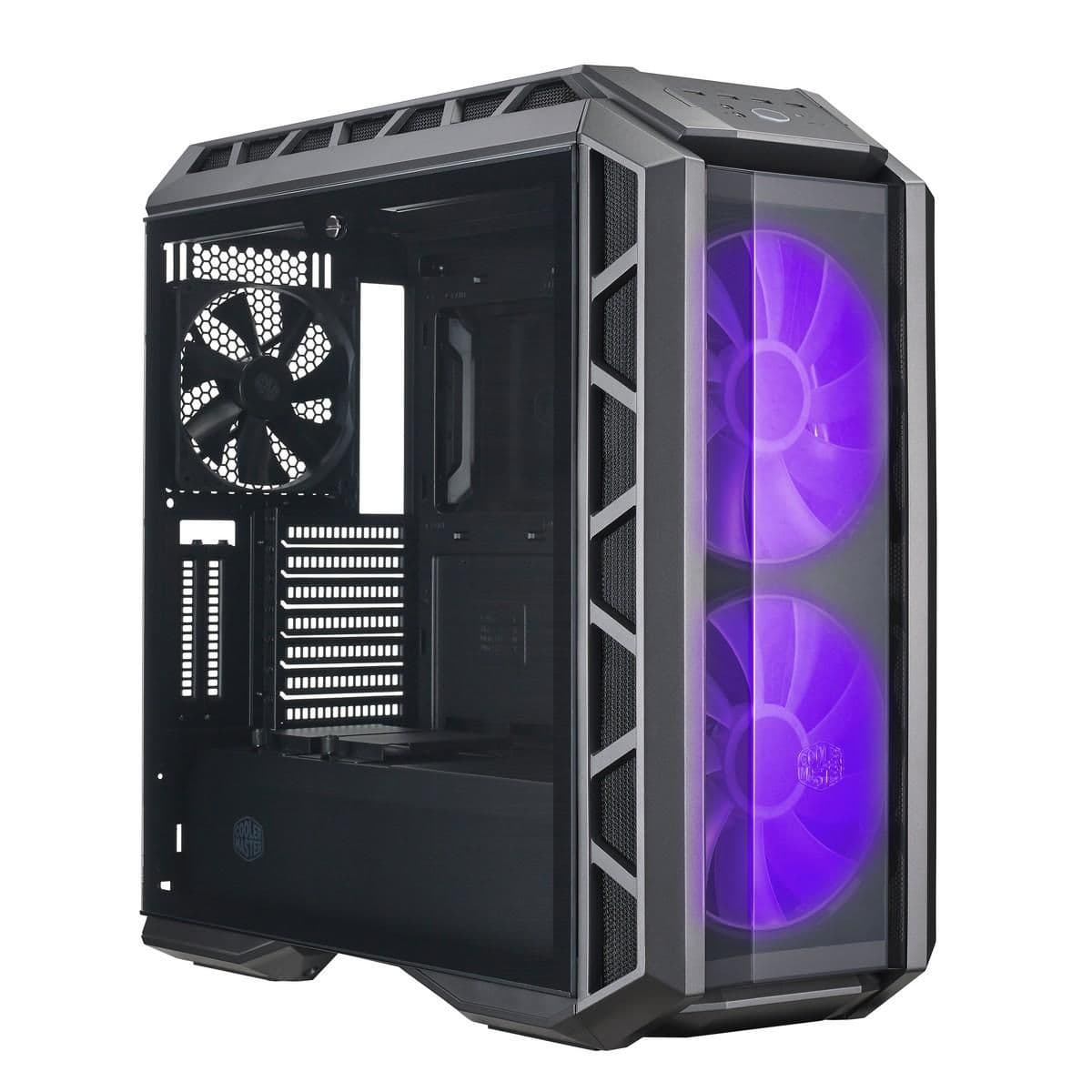Cooler Master MasterCase H500P ATX Mid Tower Black with Tempered Glass Side Panel and USB 3.2 Gen 1 Type-A USB 2.0 Type-A Front Panel main image