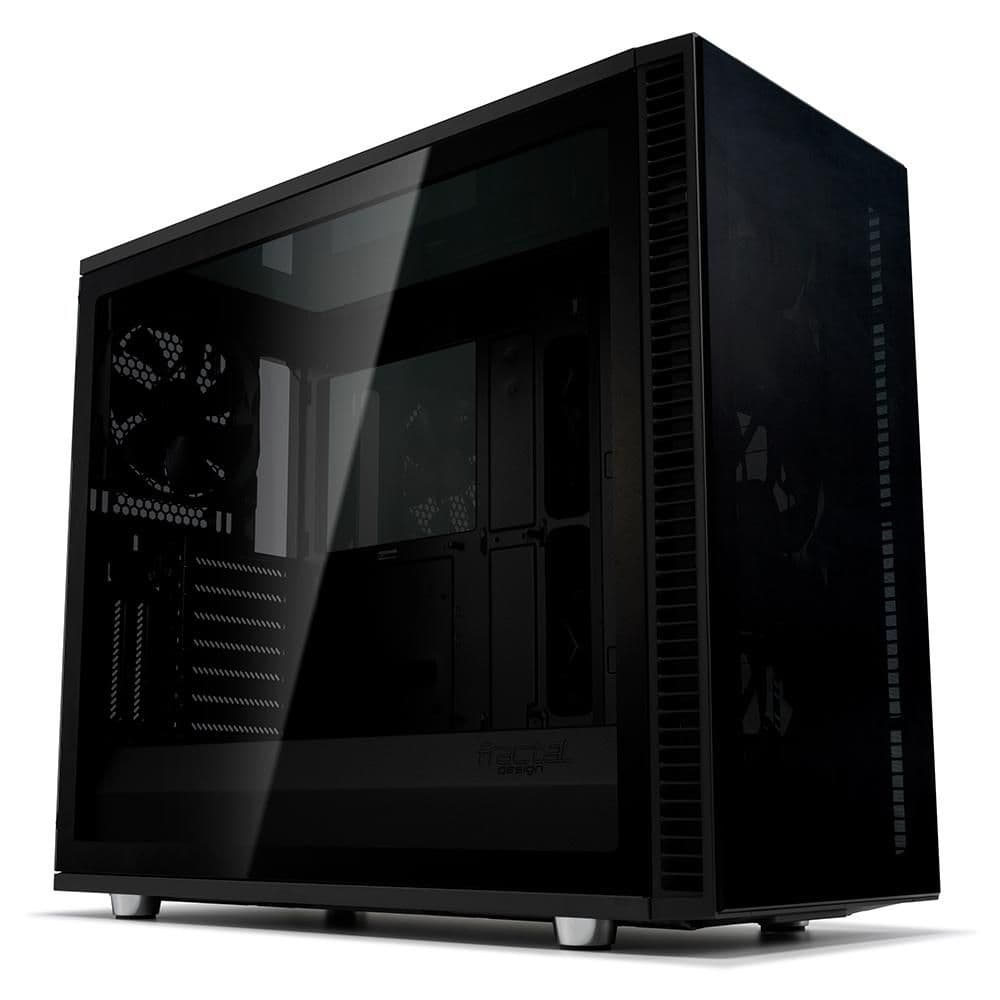 Fractal Design Define S2 Vision Blackout ATX Mid Tower Black Tinted Tempered Glass Side Panel main image