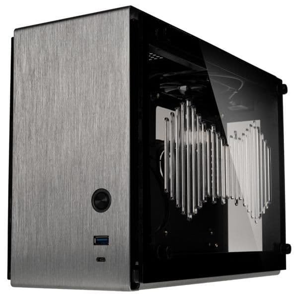 Zalman M2 Mini-ITX Desktop Silver / Black Tempered Glass Side Panel image