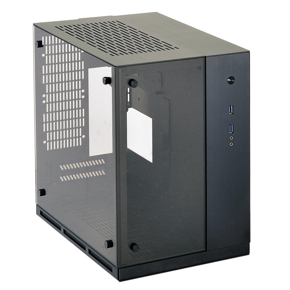 Lian Li PC-Q37 Mini-ITX Tower Black with Tempered Glass Side Panel and USB 3.2 Gen 1 Type-A image