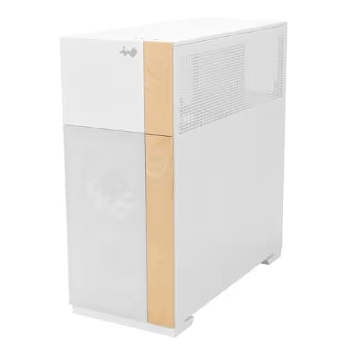 In Win F5 ATX Full Tower White Tempered Glass Side Panel, USB 3.2 Gen 2x2 Type-C, USB 3.2 Gen 1 Type-A image