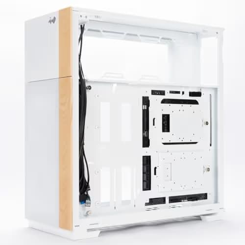 In Win F5 ATX Full Tower White Tempered Glass Side Panel, USB 3.2 Gen 2x2 Type-C, USB 3.2 Gen 1 Type-A image