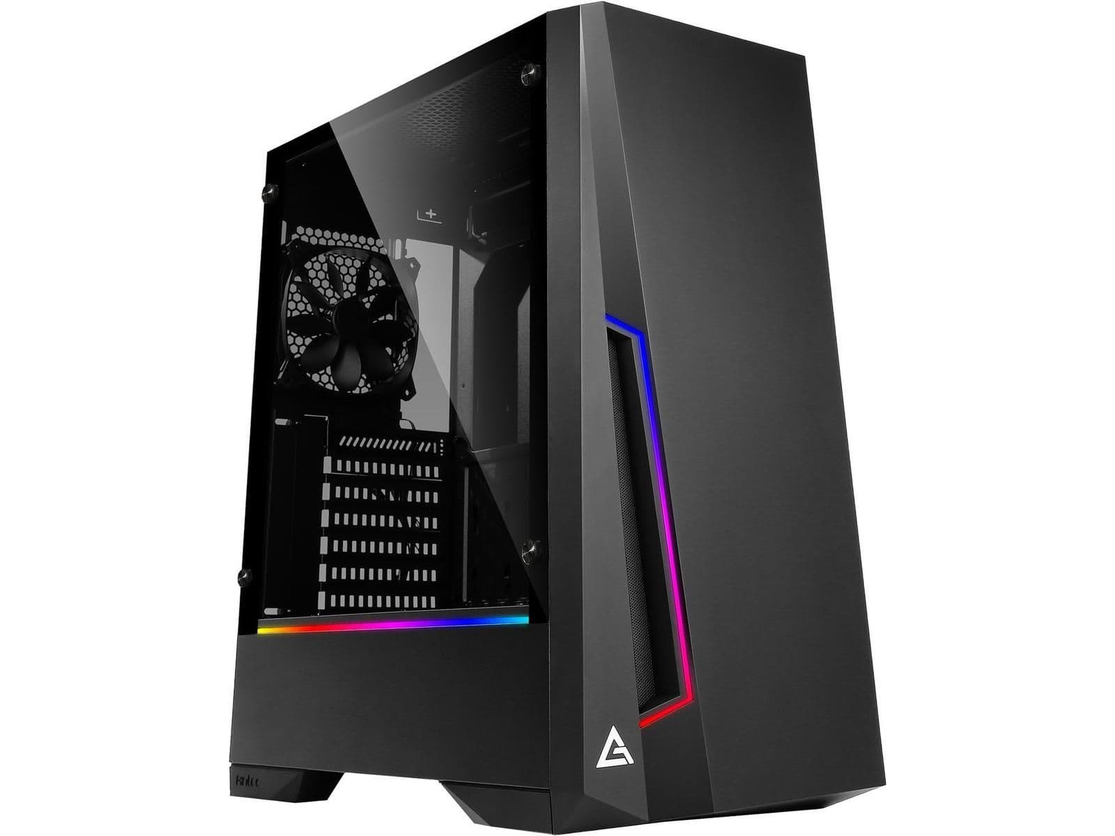 Antec Dark Phantom DP501 ATX Mid Tower Black with Tempered Glass Side Panel and USB 3.2 Gen 1 Type-A image