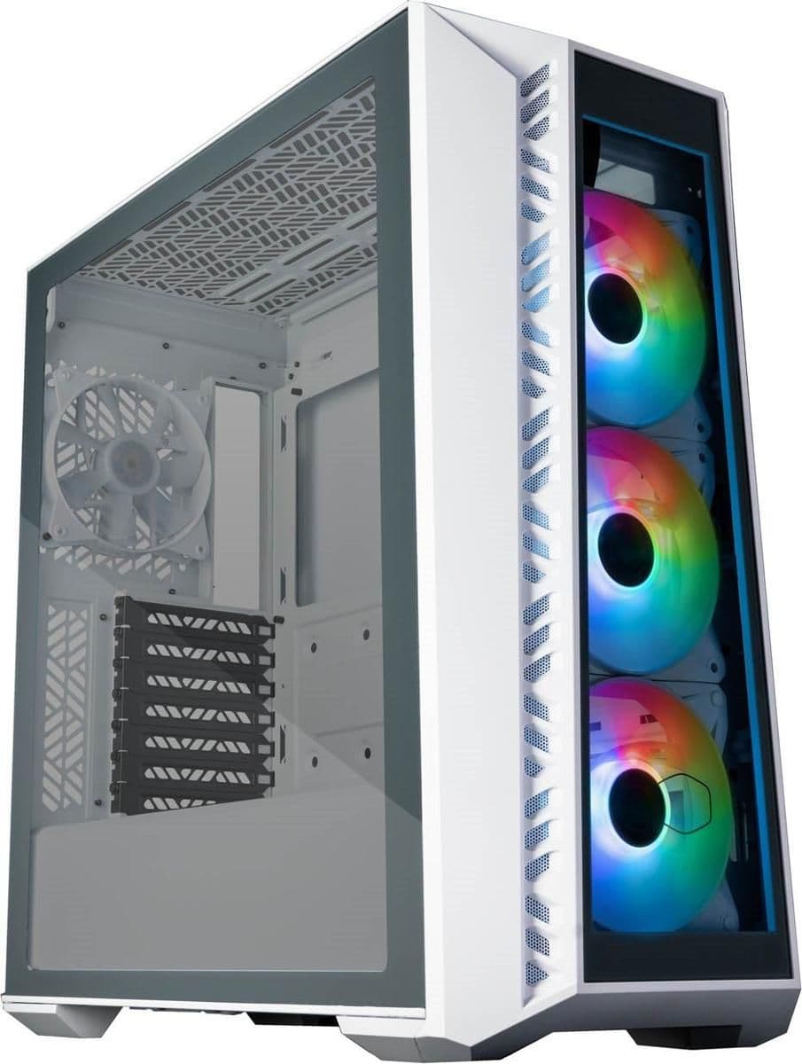 Cooler Master Masterbox 520 ATX Mid Tower White Tempered Glass Side Panel main image