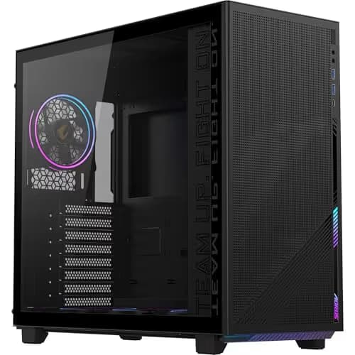 Gigabyte AORUS C400 ATX Mid Tower Black with Tempered Glass Side Panel and Front Panel: USB 3.2 Gen 2 Type-C, USB 3.2 Gen 1 Type-A main image