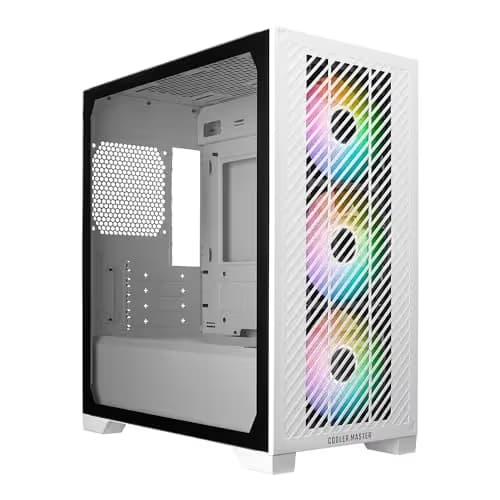 Cooler Master Elite 301 MicroATX Mid Tower White Tempered Glass Side Panel main image