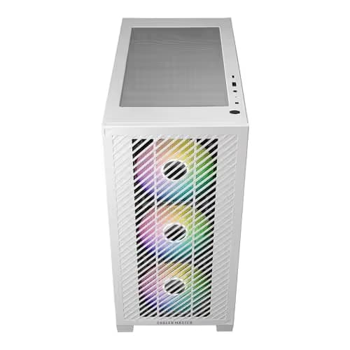 Cooler Master Elite 301 MicroATX Mid Tower White Tempered Glass Side Panel image