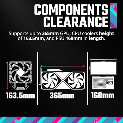 Cooler Master Elite 301 MicroATX Mid Tower White Tempered Glass Side Panel image
