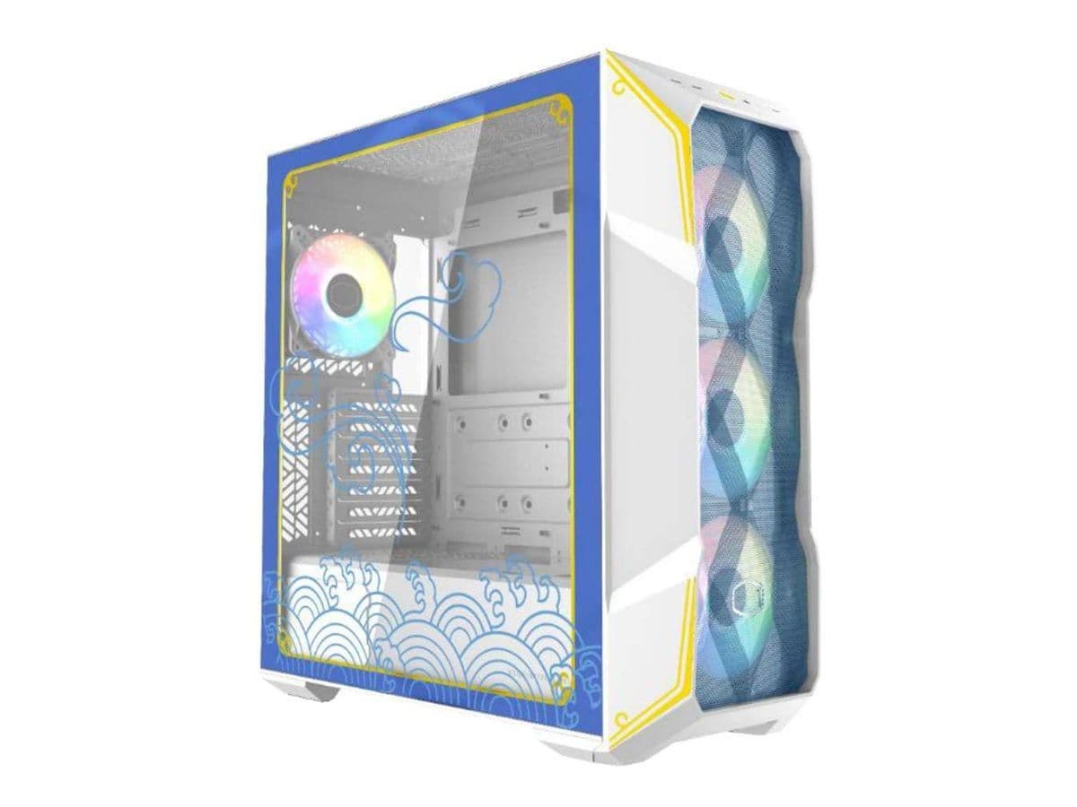 Cooler Master MasterBox TD500 Mesh V2 Chun-Li ATX Mid Tower White / Blue with Tempered Glass Side Panel and USB 3.2 Gen 2 Type-C, USB 3.2 Gen 1 Type-A main image