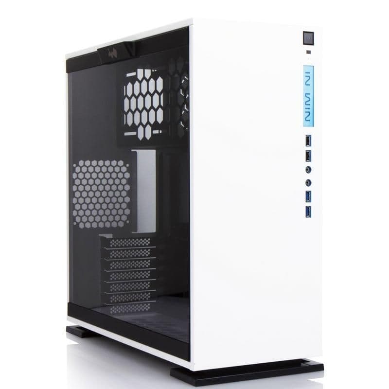 In Win 303 ATX Mid Tower White Tempered Glass Side Panel and USB 3.2 Gen 1 Type-A, USB 2.0 Type-A main image