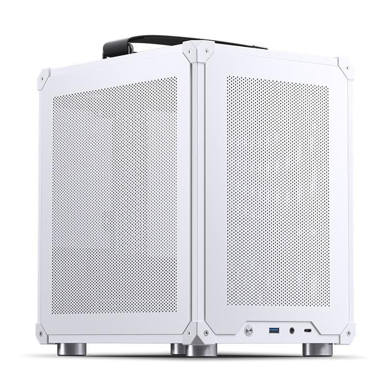 Jonsbo C6 Handle Micro ATX Mini Tower White Mesh Side Panel, USB 3.2 Gen 1 Type-A Front Panel main image