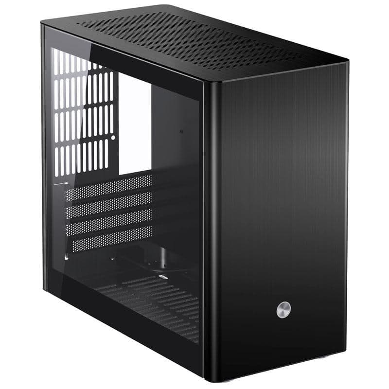 Jonsbo V9 Micro ATX Mini Tower Black with Tempered Glass Side Panel and USB 3.2 Gen 1 Type-A Front Panel image