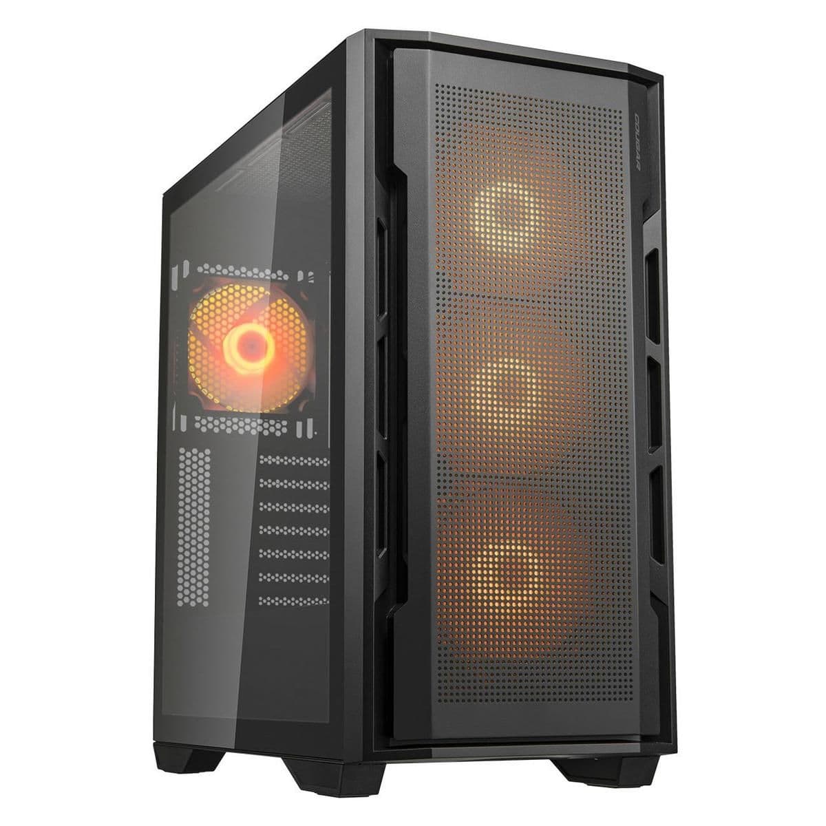 Cougar Uniface ATX Mid Tower Black RGB Tempered Glass Side Panel image