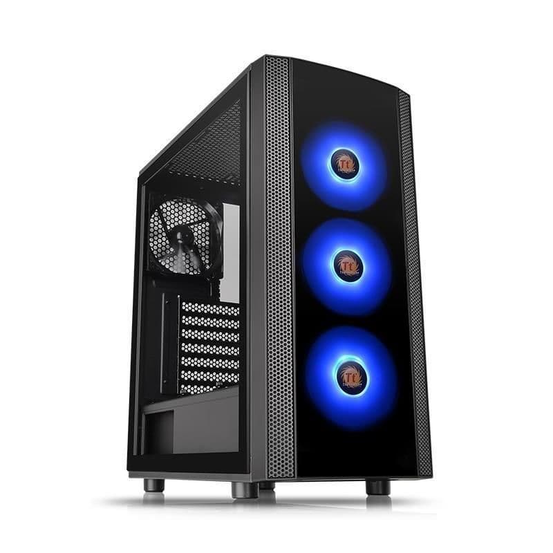 Thermaltake Versa J25 RGB ATX Mid Tower Black with Tempered Glass Side Panel and USB 3.2 Gen 1 Type-A Front Panel main image