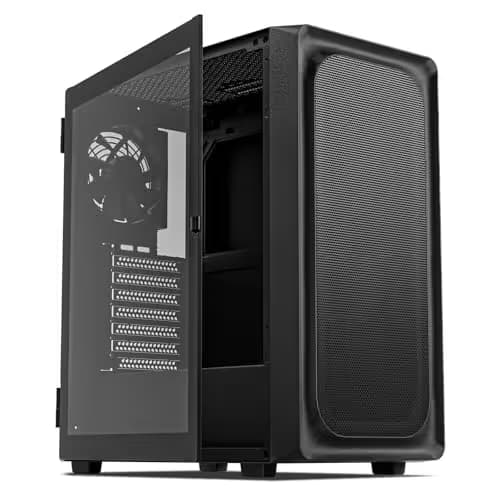DARKROCK EC2 ATX Mid Tower Black with Tempered Glass Side Panel image