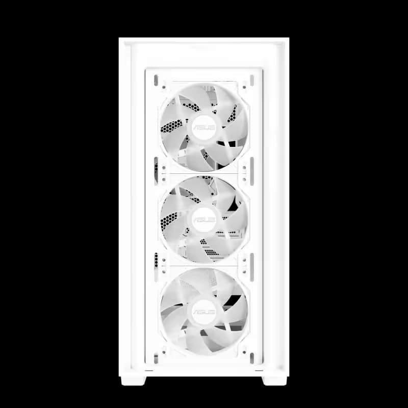 Asus A21 PLUS Micro ATX Mini Tower White with Tempered Glass Side Panel image
