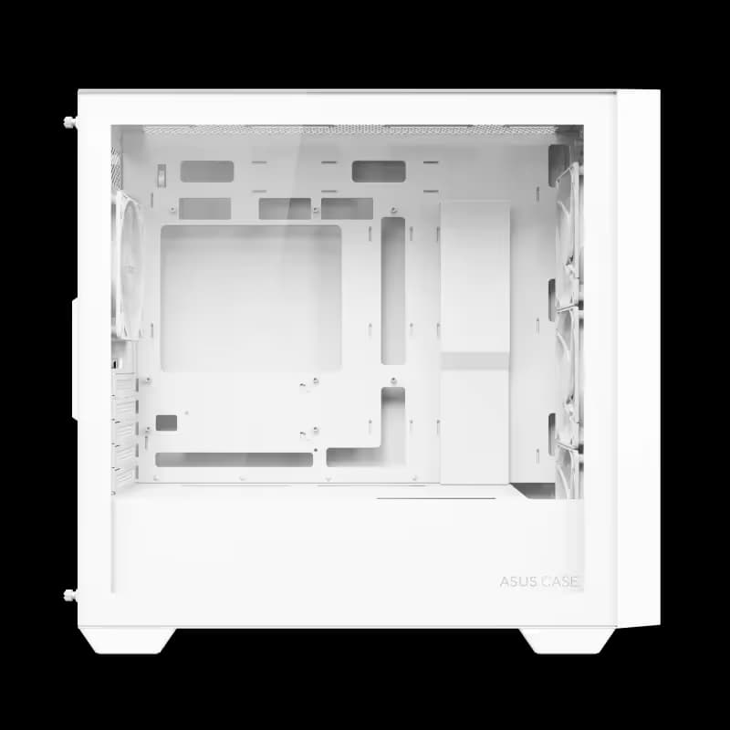 Asus A21 PLUS Micro ATX Mini Tower White with Tempered Glass Side Panel image