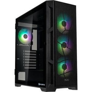 RAIJINTEK Ponos Ultra MS4 ATX Mid Tower Black Tempered Glass image