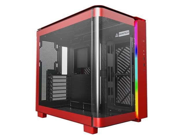 Montech KING 95 ATX Mid Tower Red Tempered Glass Side Panel main image